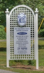 Mumford Cove Real Estate Sign